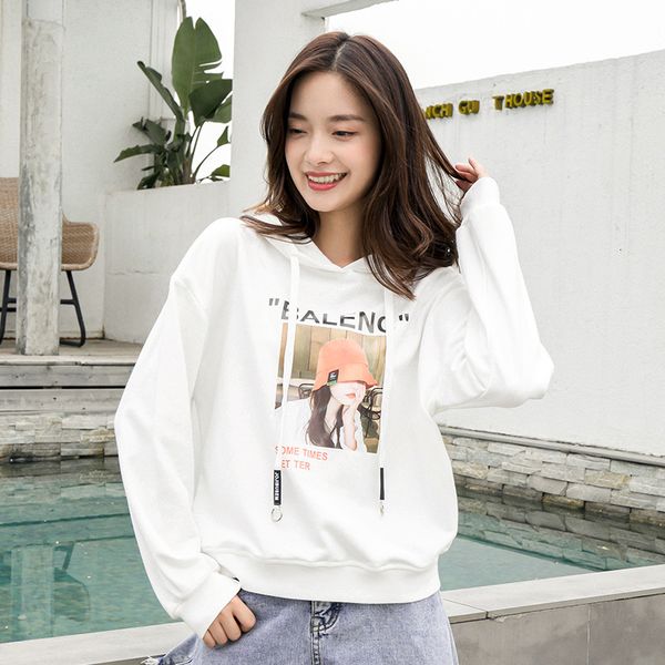hoodies women's autumn long-sleeved female korean girl picture printing loose hooded sweater, Black
hoodies women's autumn long-sleeved female korean girl picture printing loose hooded sweater, Black