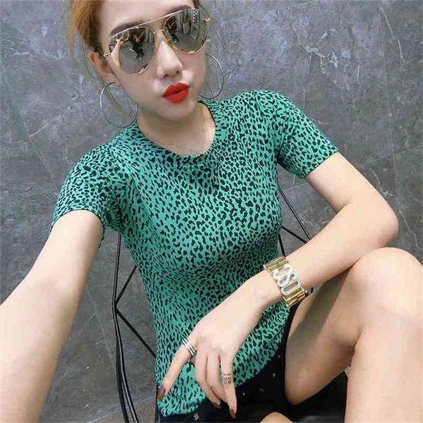 fashion leopard print pullover tshirt summer women o-neck short sleeve shirt t shirts clothes camiseta mujer t95011 210421, Black;gray
fashion leopard print pullover tshirt summer women o-neck short sleeve shirt t shirts clothes camiseta mujer t95011 210421, Black;gray