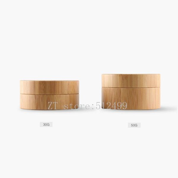 storage bottles & jars 30g50g 10pcs empty bamboo cream jar, natural cosmetic bottles, portable makeup tools package
storage bottles & jars 30g50g 10pcs empty bamboo cream jar, natural cosmetic bottles, portable makeup tools package