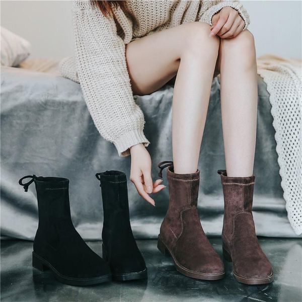 boots botas mujer shoes women autumn elasticity fashion brand chaussures femme anklw ladies footware, Black
boots botas mujer shoes women autumn elasticity fashion brand chaussures femme anklw ladies footware, Black