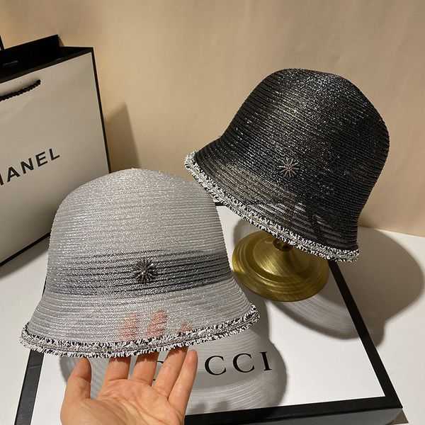 women's summer mesh bucket hat perspective breathable small fragrance bright diamond basin casual versatile fisherman's hat, Yellow
women's summer mesh bucket hat perspective breathable small fragrance bright diamond basin casual versatile fisherman's hat, Yellow