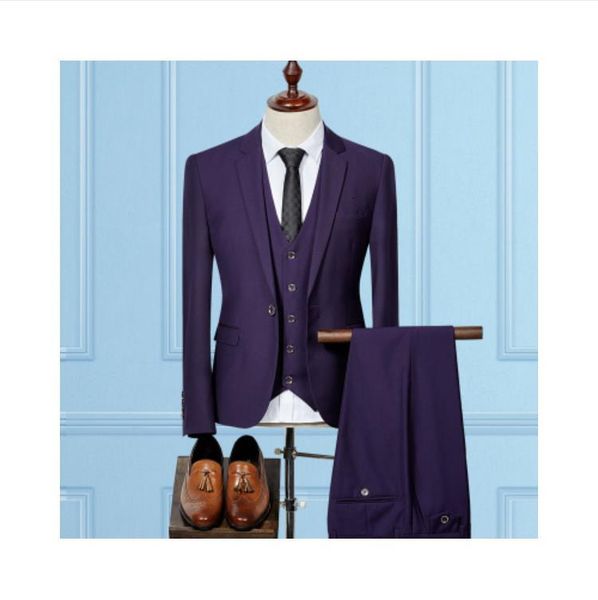 men's suits & blazers (jacket+vest+pants) new arrival men fashion slim fit business wedding suit, White;black
men's suits & blazers (jacket+vest+pants) new arrival men fashion slim fit business wedding suit, White;black