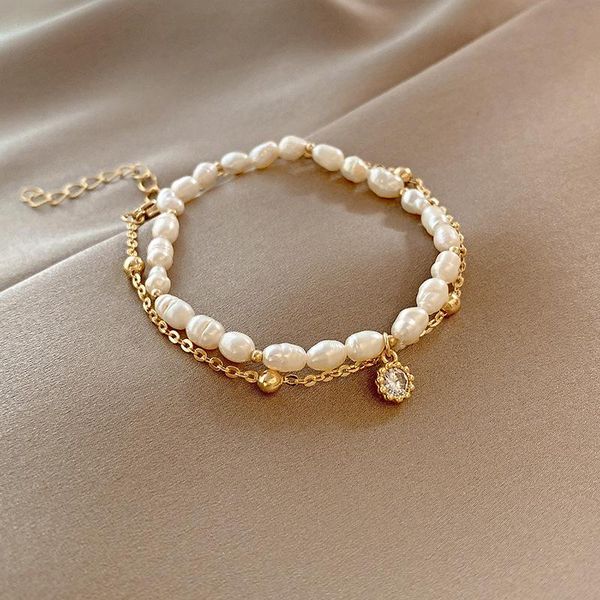 charm bracelets korean version of ins style fashion pearl bracelet net red design simple zircon niche trend wind wholesale, Golden;silver
charm bracelets korean version of ins style fashion pearl bracelet net red design simple zircon niche trend wind wholesale, Golden;silver