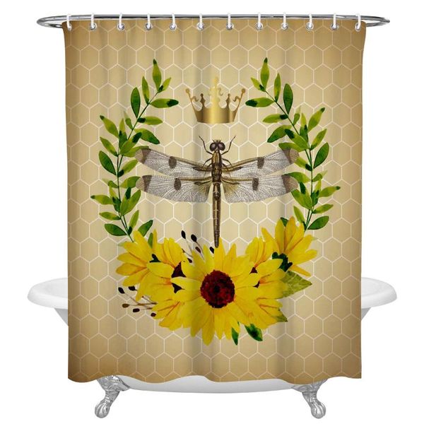 dragonfly animal sunflower wreath shower curtain polyester fabric waterproof curtains modern bathroom
dragonfly animal sunflower wreath shower curtain polyester fabric waterproof curtains modern bathroom