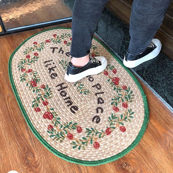 hand woven entrance door water absorption mat oval carpet bedroom area rugs flower pastoral bath kitchen non-slip home decor carpets
hand woven entrance door water absorption mat oval carpet bedroom area rugs flower pastoral bath kitchen non-slip home decor carpets