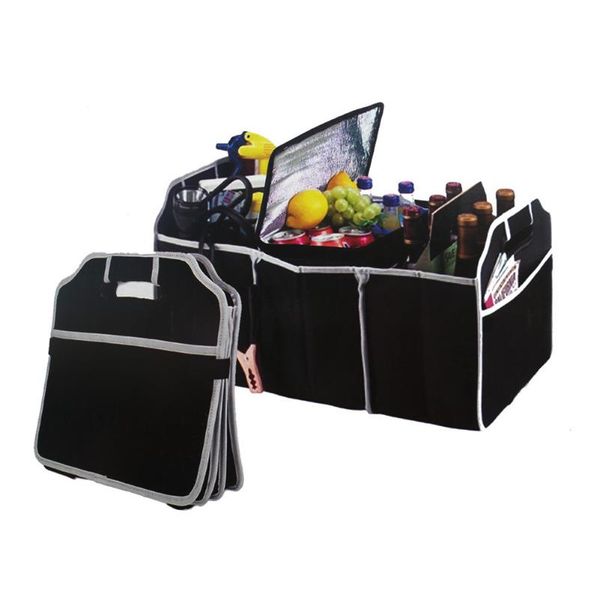 storage bags foldable car box, built-in folding trunk bag, tool home space saving