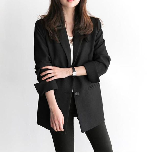women's suits & blazers ladies tailored oversized fashion double buttons long loose coat formal casual autumn women suit black blazer o, White;black
women's suits & blazers ladies tailored oversized fashion double buttons long loose coat formal casual autumn women suit black blazer o, White;black