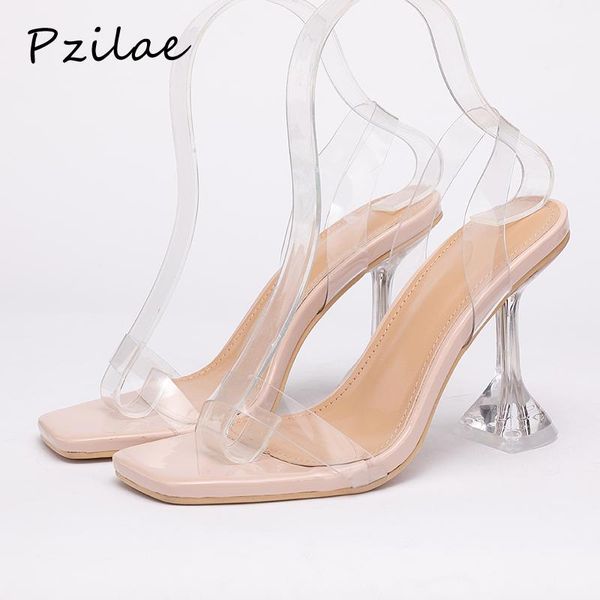 sandals pzilae transparent pvc women clear crystal cup high heel pumps summer shoes square toe big size 40 42, Black
sandals pzilae transparent pvc women clear crystal cup high heel pumps summer shoes square toe big size 40 42, Black