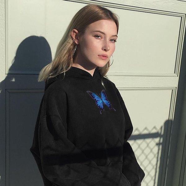 women's hoodies & sweatshirts butterfly women/men women clothing oversized hoodie kpop streetwear aesthetic long sleeve casual full, Black
women's hoodies & sweatshirts butterfly women/men women clothing oversized hoodie kpop streetwear aesthetic long sleeve casual full, Black
