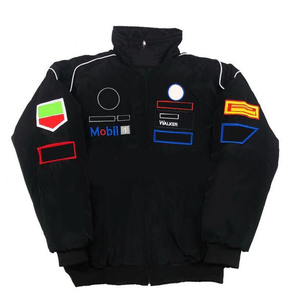 f1 team workwear new autumn and winter full embroidered logo cotton jacket f1 jacket