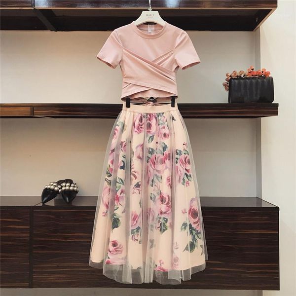 two piece dress 2021 summer women elegant pink slim + elasticity high waist floral skirts suit female set, White
two piece dress 2021 summer women elegant pink slim + elasticity high waist floral skirts suit female set, White