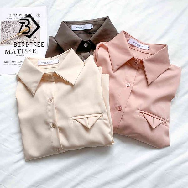 spring new women lantern sleeve cotton blouse button up white shirt fake pockets autumn korean casual loose short t11001f 210430
spring new women lantern sleeve cotton blouse button up white shirt fake pockets autumn korean casual loose short t11001f 210430