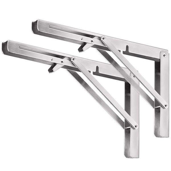 heavy duty folding shelf brackets, 2pcs stainless steel collapsible bracket with mounting screws for table work bench, spa hooks & rails
heavy duty folding shelf brackets, 2pcs stainless steel collapsible bracket with mounting screws for table work bench, spa hooks & rails