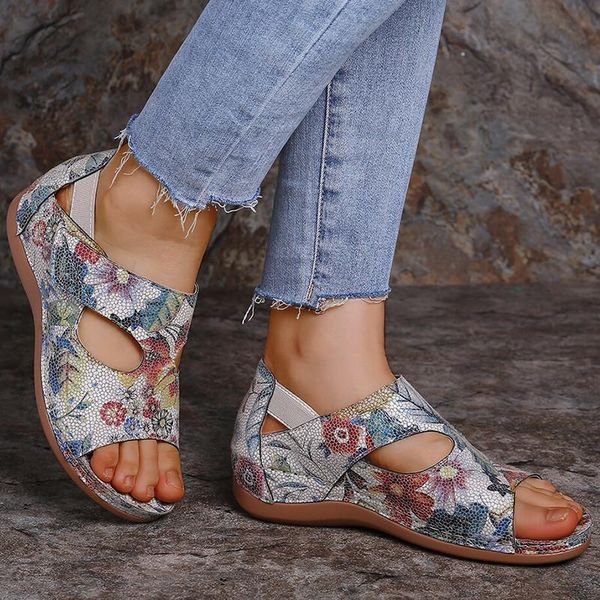 women's fashion pu printed open toe bohemian flat heel comfortable casual daily all-match sandals 6kf058, Black
women's fashion pu printed open toe bohemian flat heel comfortable casual daily all-match sandals 6kf058, Black