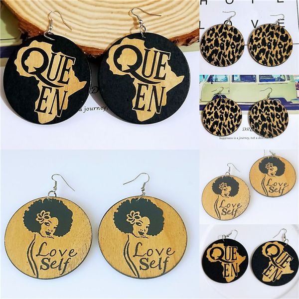 new wooden earrings geometric african black carved round earrings wood color earrings wholesale, Silver
new wooden earrings geometric african black carved round earrings wood color earrings wholesale, Silver