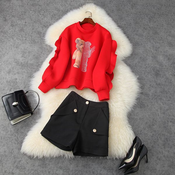 two piece dress european and american women's wear winter style long sleeve ironing drill bear hoodie shorts fashion suits 04sv, White
two piece dress european and american women's wear winter style long sleeve ironing drill bear hoodie shorts fashion suits 04sv, White