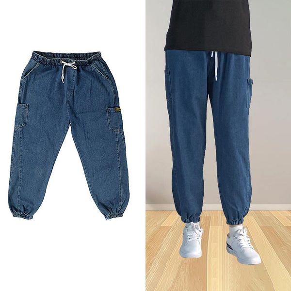 baggy men jeans side pockets trousers blue black boys casual elastic waist pants wide leg long street youth fashion hip hop men's
baggy men jeans side pockets trousers blue black boys casual elastic waist pants wide leg long street youth fashion hip hop men's