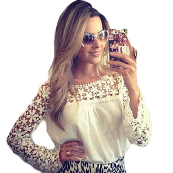 floral carved embroidery long-sleeved blouses shirt lace crochet hollow out stitching chiffon blouse blusas feminina bh72 women's & sh, White
floral carved embroidery long-sleeved blouses shirt lace crochet hollow out stitching chiffon blouse blusas feminina bh72 women's & sh, White
