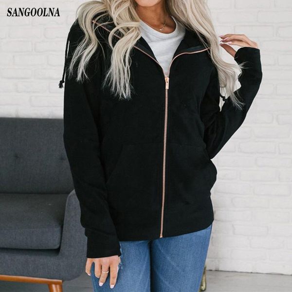women's hoodies & sweatshirts fashion harajuku autumn women solid zipper casual loose female hooded sweatshirt streetwear long sleeve p, Black
women's hoodies & sweatshirts fashion harajuku autumn women solid zipper casual loose female hooded sweatshirt streetwear long sleeve p, Black