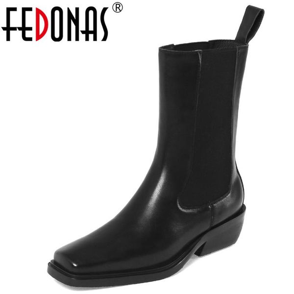 boots fedonas genuine leather winter women 2021 fall platform chunky heels shoes for party working fashion ankle, Black
boots fedonas genuine leather winter women 2021 fall platform chunky heels shoes for party working fashion ankle, Black