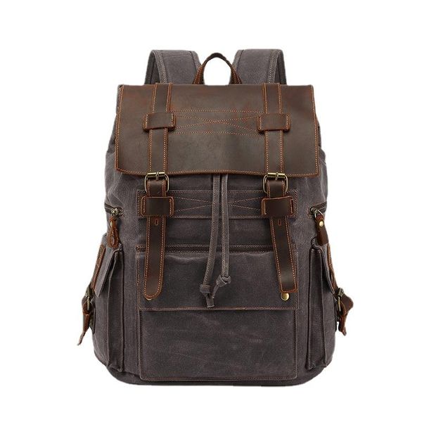 backpack waterproof waxed canvas travel men backpacks leisure rucksack school bag lapbagpack male vintage shoulder bookbags
backpack waterproof waxed canvas travel men backpacks leisure rucksack school bag lapbagpack male vintage shoulder bookbags
