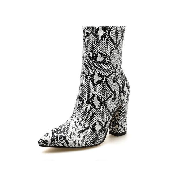 boots goxpacer brief women high heels casual side zipper fashion pu pointed toe all match british style snake, Black
boots goxpacer brief women high heels casual side zipper fashion pu pointed toe all match british style snake, Black