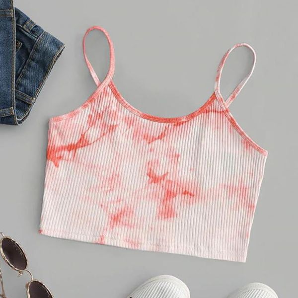women's tanks & camis harajuku tie dye crop sleeveless short colorful camisole basic kawaii sweet y2k aesthetic vest blusas y camisas, White
women's tanks & camis harajuku tie dye crop sleeveless short colorful camisole basic kawaii sweet y2k aesthetic vest blusas y camisas, White
