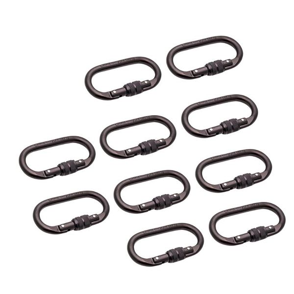 cords, slings and webbing 10 pieces oval shape 25kn screw lock carabiner hook rock climbing rappelling hiking exploring rescue
cords, slings and webbing 10 pieces oval shape 25kn screw lock carabiner hook rock climbing rappelling hiking exploring rescue