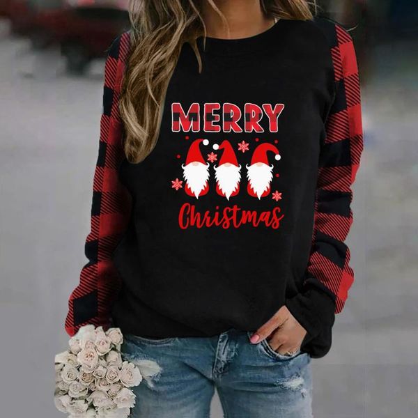 women's hoodies & sweatshirts lady pullover christmas print long-sleeved sweatshirt casual blouse sweaters autumn #8 in stock, Black
women's hoodies & sweatshirts lady pullover christmas print long-sleeved sweatshirt casual blouse sweaters autumn #8 in stock, Black