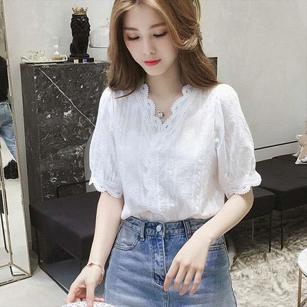 summer v neck lace women shirt lantern sleeve white embroidered blusas ropa de mujer
summer v neck lace women shirt lantern sleeve white embroidered blusas ropa de mujer