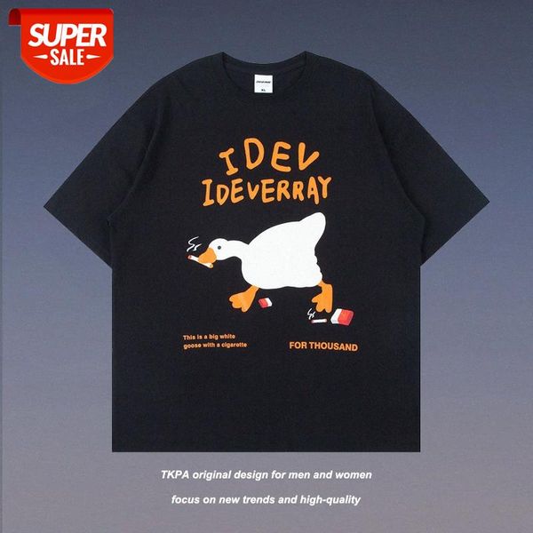 t shirt summer street fun cartoon print short-sleeved national tide brand loose harajuku hip-hop couple short tee #kv2p, White;black
t shirt summer street fun cartoon print short-sleeved national tide brand loose harajuku hip-hop couple short tee #kv2p, White;black