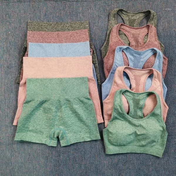 yoga outfit sports bra women set gym clothing workout suit for fitness seamless crop high waist shorts sportswear tracksuit
yoga outfit sports bra women set gym clothing workout suit for fitness seamless crop high waist shorts sportswear tracksuit