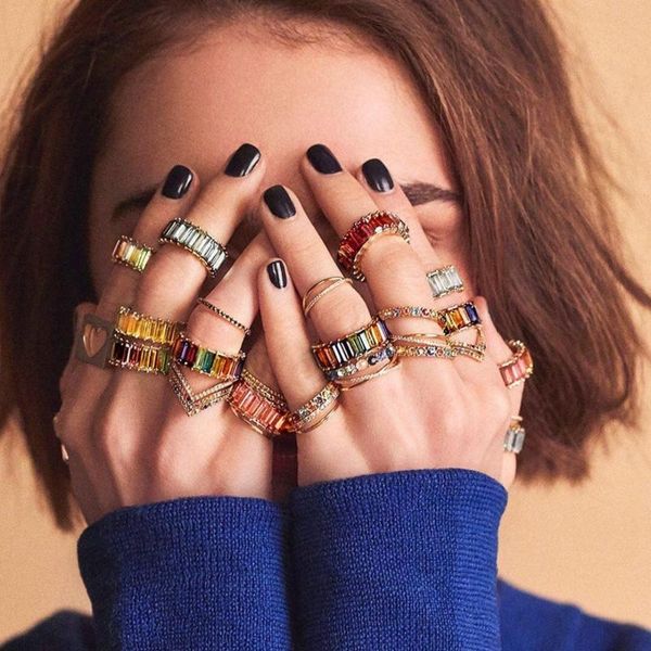 wedding rings just feel 2021 rainbow ring thin line micro pave cz eternity 10 colors stack summer party accessories, Slivery;golden
wedding rings just feel 2021 rainbow ring thin line micro pave cz eternity 10 colors stack summer party accessories, Slivery;golden