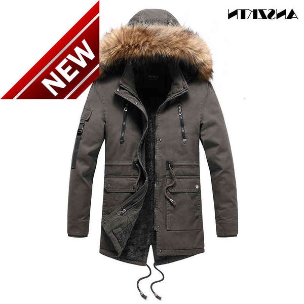 long jacket parkas winter men coat cotton warm thick casual parka fur collar fleece windproof hooded jackets, Black
long jacket parkas winter men coat cotton warm thick casual parka fur collar fleece windproof hooded jackets, Black