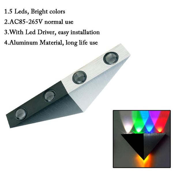 lmpada de parede arandela luz tipo tringulo 5 leds fazer personalizado ac85-265v interior corredor do el ktv wall lamp
lmpada de parede arandela luz tipo tringulo 5 leds fazer personalizado ac85-265v interior corredor do el ktv wall lamp