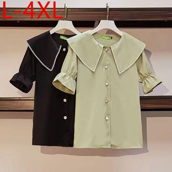 women's blouses & shirts plus size l-4xl 2021 summer women turn-down collar half flare sleeves shirt female womens casual loose, White
women's blouses & shirts plus size l-4xl 2021 summer women turn-down collar half flare sleeves shirt female womens casual loose, White