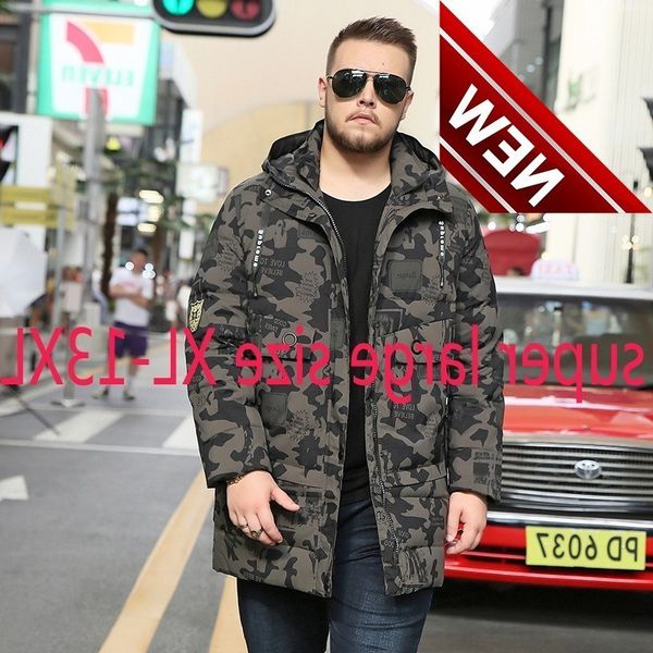 new arrival fashion suepr large men long white duck down thick loose casual camouflage jacket plus size -10xl11xl12xl13xl, Black
new arrival fashion suepr large men long white duck down thick loose casual camouflage jacket plus size -10xl11xl12xl13xl, Black