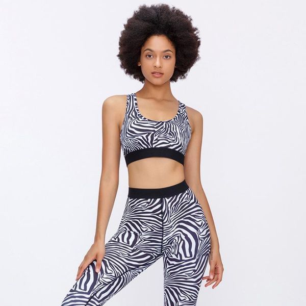 women zebra print yoga bra quick dry gym cropped sports sportswear fitness tank running shirts black outfit
women zebra print yoga bra quick dry gym cropped sports sportswear fitness tank running shirts black outfit