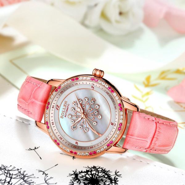 wristwatches fashion casual luminous women's watch luxury quality dandelion waterproof automatic mechanical sl408, Slivery;brown
wristwatches fashion casual luminous women's watch luxury quality dandelion waterproof automatic mechanical sl408, Slivery;brown