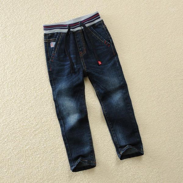 children's boys jeans trousers spring and autumn stretch pants in the big trend men's, Blue
children's boys jeans trousers spring and autumn stretch pants in the big trend men's, Blue