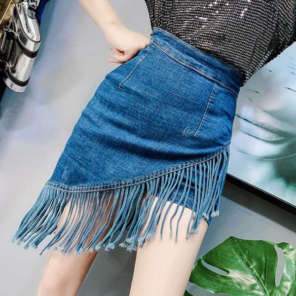 summer jeans skirt women high waist jupe irregular edges denim s female mini saia washed faldas casual tassel 210601, Black
summer jeans skirt women high waist jupe irregular edges denim s female mini saia washed faldas casual tassel 210601, Black