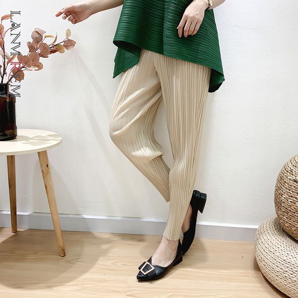 pleated women's jeans lanmrem vintage leggings loose harlan pants famale elastic waist ankle-length casual yj694 e487, Blue
pleated women's jeans lanmrem vintage leggings loose harlan pants famale elastic waist ankle-length casual yj694 e487, Blue