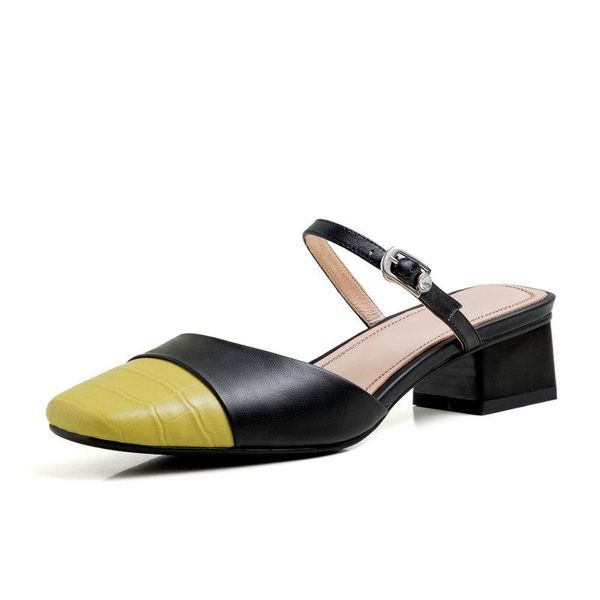 women sandals mules genuine leather 5cm high heels slippers party pointed toe summer shoes black apricot
women sandals mules genuine leather 5cm high heels slippers party pointed toe summer shoes black apricot