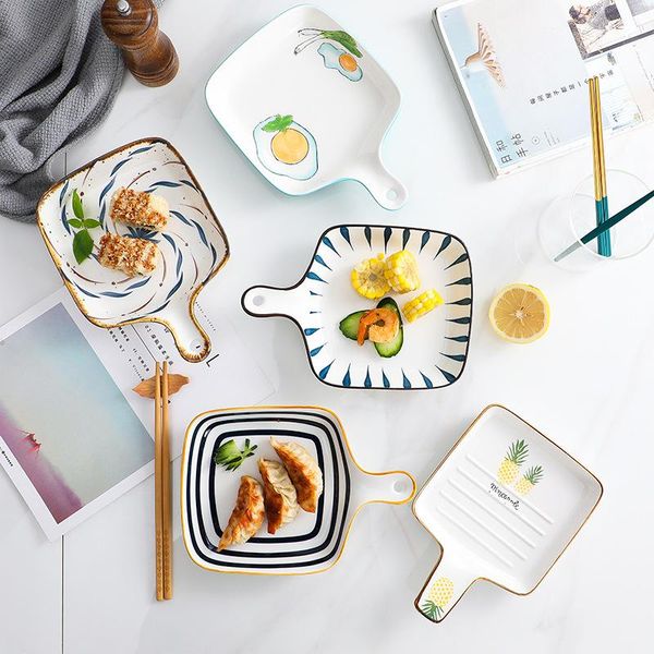 dishes & plates home oven baking baked rice plate nordic tableware breakfast creative ceramic handle
dishes & plates home oven baking baked rice plate nordic tableware breakfast creative ceramic handle