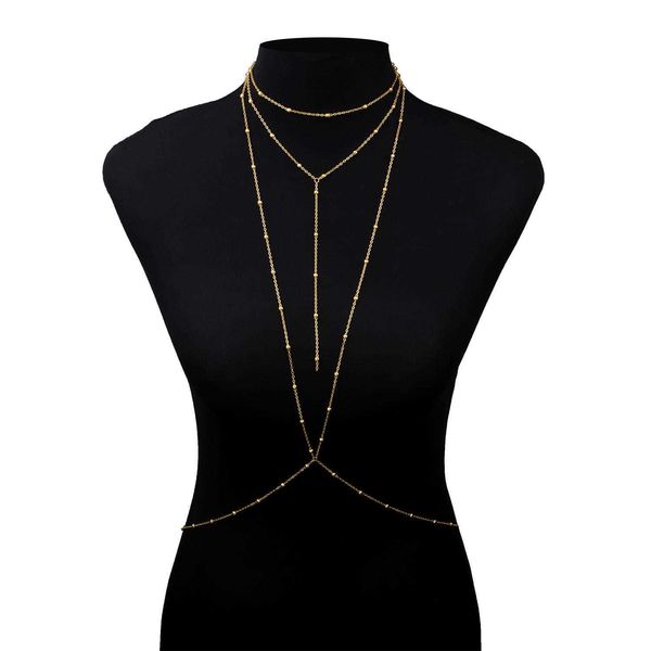 fashion personality bikini bra body chain women's body ball chain jewelry beach simple chain bikini accessories p0811, Silver
fashion personality bikini bra body chain women's body ball chain jewelry beach simple chain bikini accessories p0811, Silver