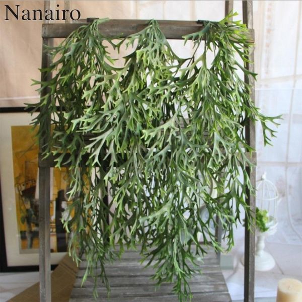 decorative flowers & wreaths 3pcs 105cm 9-pronged green pine needle plastic artificial hanging plant staghorn leaf vine for family wedding d
decorative flowers & wreaths 3pcs 105cm 9-pronged green pine needle plastic artificial hanging plant staghorn leaf vine for family wedding d