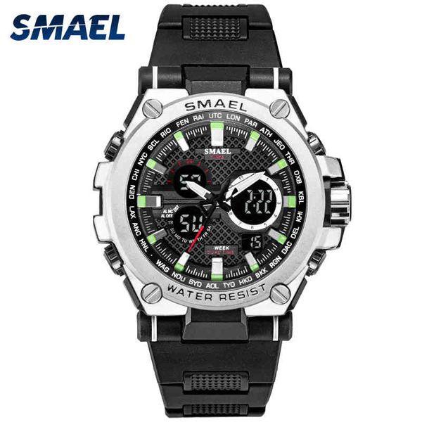 sport men's watch led 50m waterproof digital multifunction quartz wristwatches for male smael 1709 fashion s shock satch, Silver
sport men's watch led 50m waterproof digital multifunction quartz wristwatches for male smael 1709 fashion s shock satch, Silver