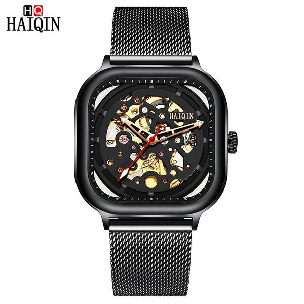wristwatches haiqin business men's watch automatic hollow mechanical man watches fashion mesh belt waterproof men wristwatc, Slivery;brown
wristwatches haiqin business men's watch automatic hollow mechanical man watches fashion mesh belt waterproof men wristwatc, Slivery;brown