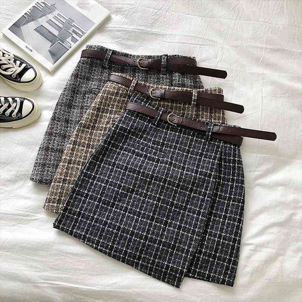 korean irregular autumn sweet women skirt high waist a-line mini vintage casual plaid chic sashes, Black
korean irregular autumn sweet women skirt high waist a-line mini vintage casual plaid chic sashes, Black