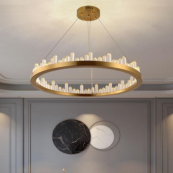 hall crystal lamp postmodern simple bedroom designer ring living room dining light luxury chandelier pendant lamps
hall crystal lamp postmodern simple bedroom designer ring living room dining light luxury chandelier pendant lamps